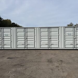 Контейнер 40 Фута high cube с 4 Странични Врати – Херметичен, Сив