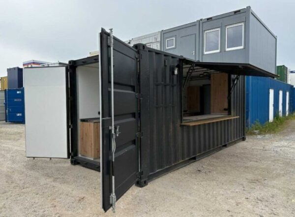 Ресторант Контейнер 20 Фута high cube – Еднопосочно разположение за мобилна ресторантьорска дейност