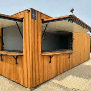Киоск Контейнер – Офис – Продажбена Зона – 40 Фута Контейнер Първа Употреба